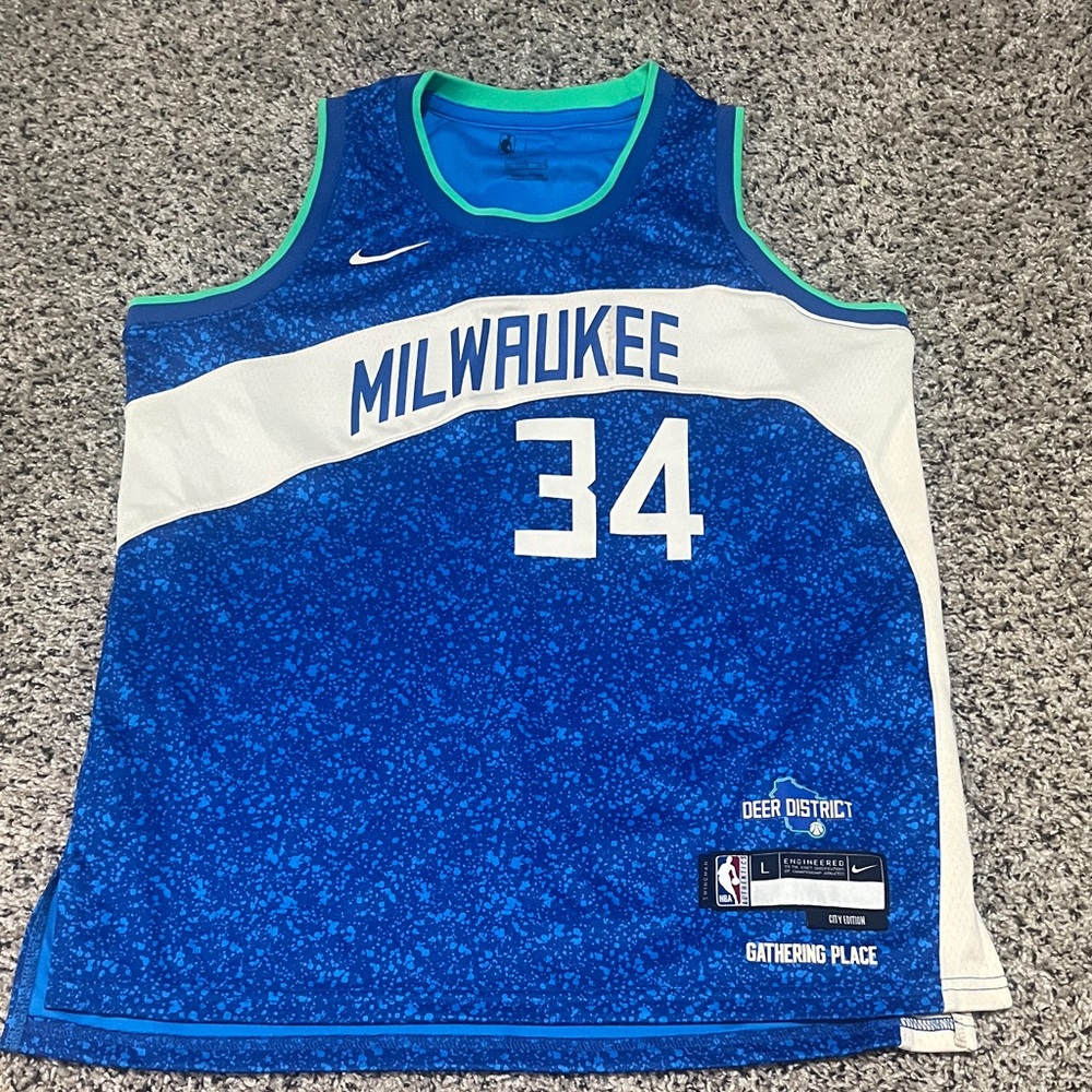 Nike Milwaukee Bucks Giannis Antetokounmpo #34 Youth Basketball Jersey